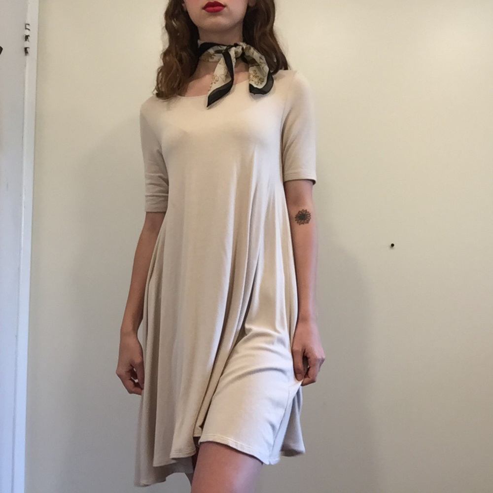 F21 flowy t-shirt dress